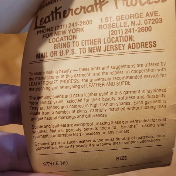 NWT Vintage 1991 Superbowl 25th Anniv Football XXV Lambskin Leather Jacket - Picture 15 of 16